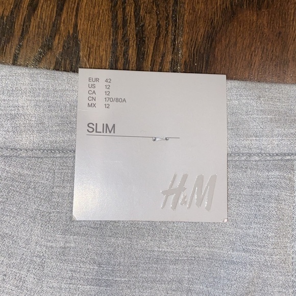 H&M grey pants skim size 12 new with tags - Picture 6 of 9